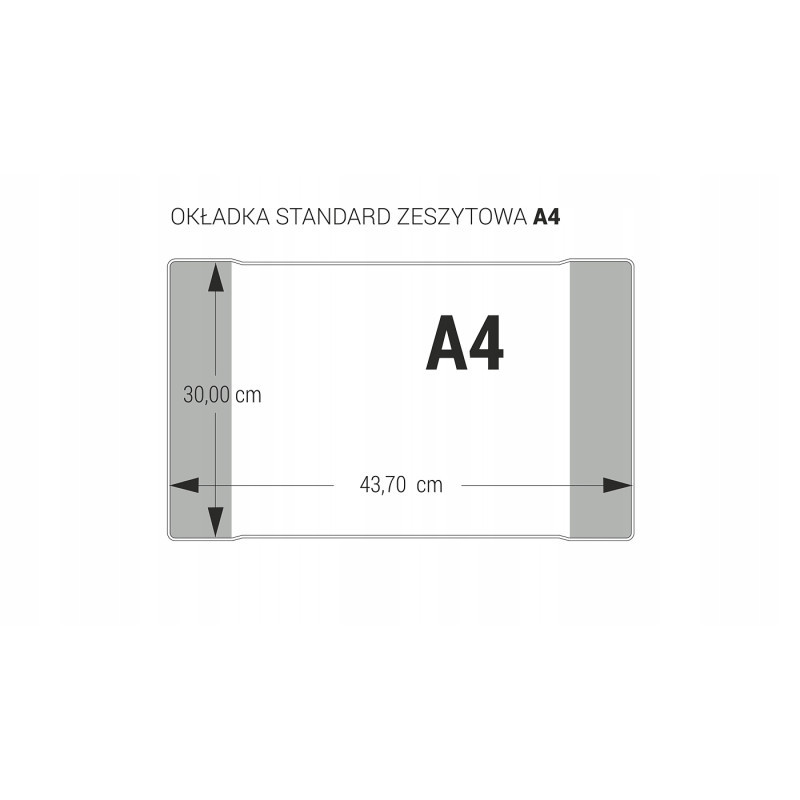 Okładka na zeszyt  A4-300 (25) standard Biurfol OZK-02